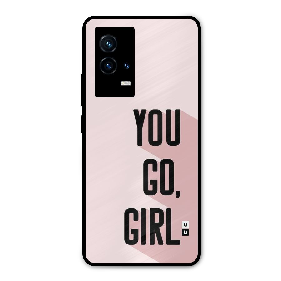 You Go Girl Shadow Metal Back Case for iQOO 9 5G