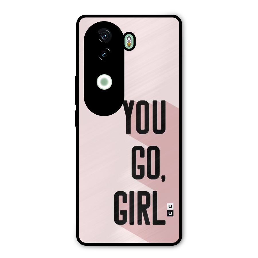 You Go Girl Shadow Metal Back Case for iQOO Z9s