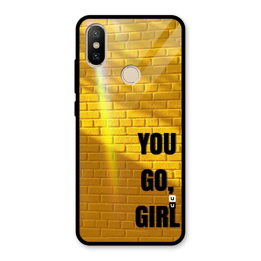 You Go Girl Wall Glass Back Case for Redmi A2