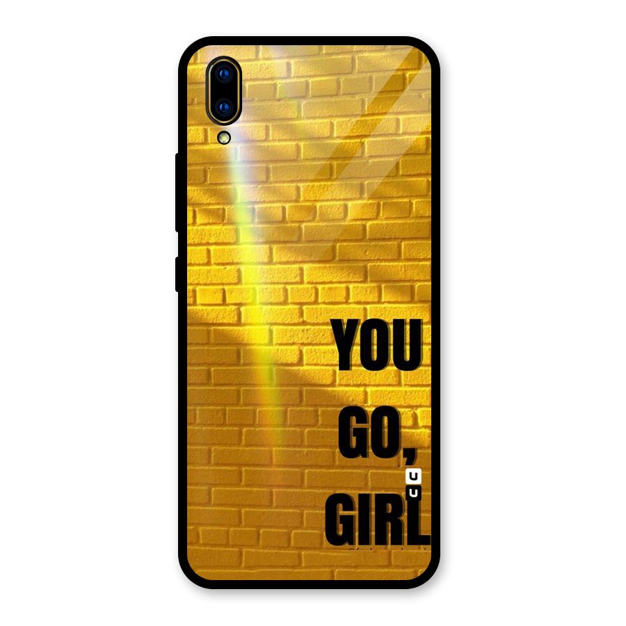 You Go Girl Wall Glass Back Case for Vivo V11 Pro