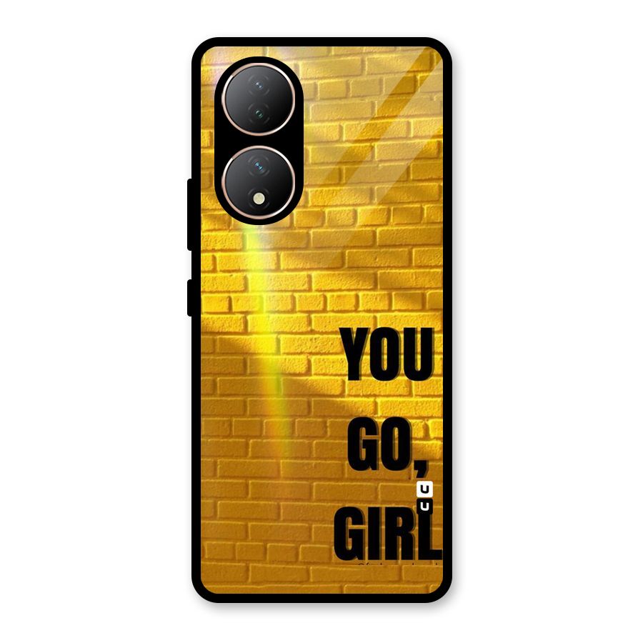 You Go Girl Wall Glass Back Case for Vivo Y100