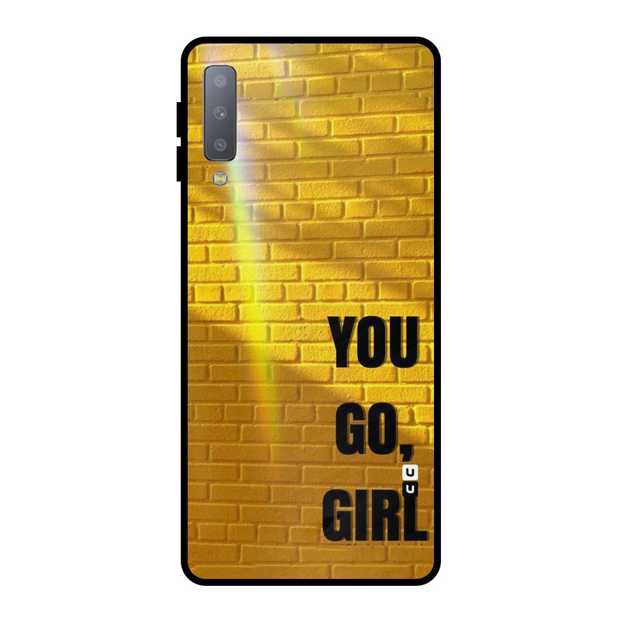 You Go Girl Wall Metal Back Case for Galaxy A7 (2018)