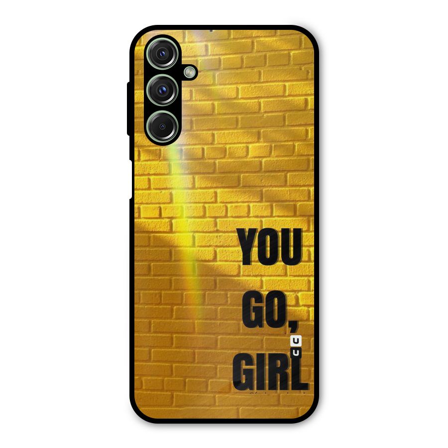 You Go Girl Wall Metal Back Case for Galaxy M34
