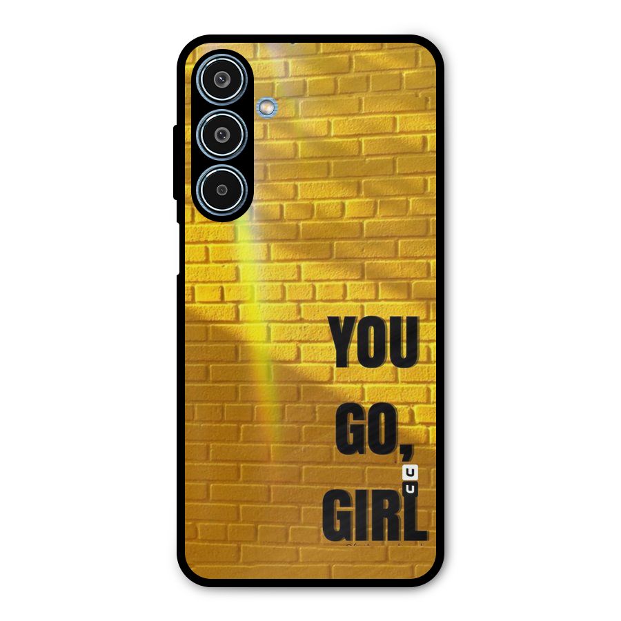 You Go Girl Wall Metal Back Case for Galaxy M35