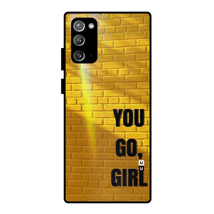 You Go Girl Wall Metal Back Case for Galaxy Note 20