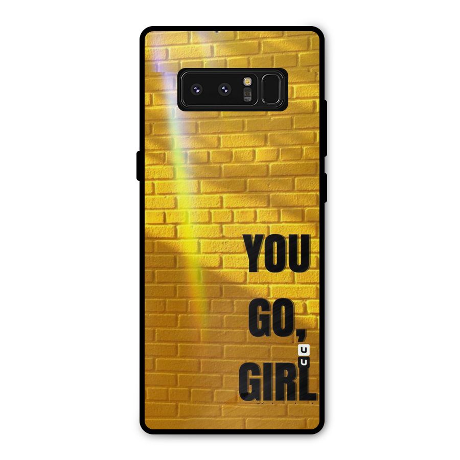 You Go Girl Wall Metal Back Case for Galaxy Note 8