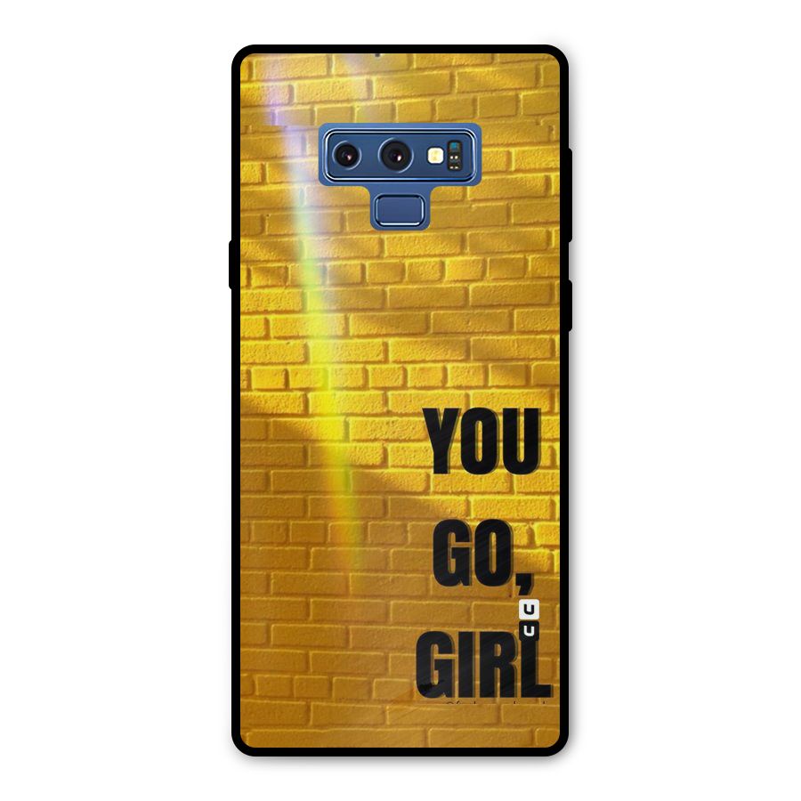You Go Girl Wall Metal Back Case for Galaxy Note 9