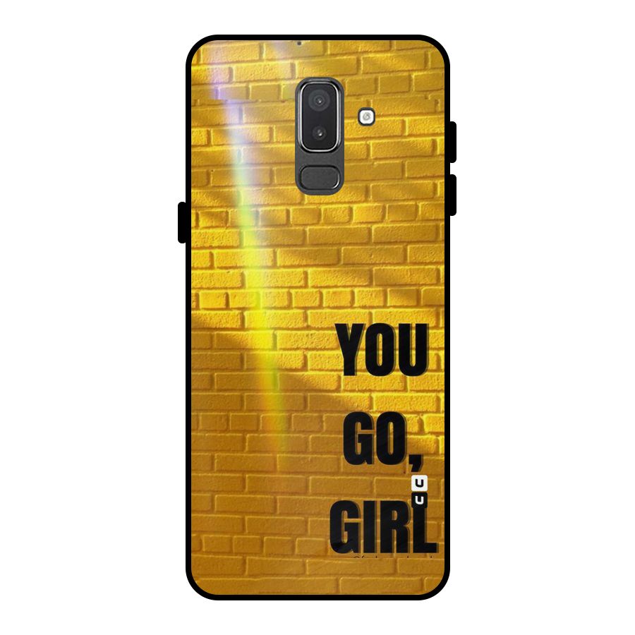 You Go Girl Wall Metal Back Case for Galaxy On8 (2018)
