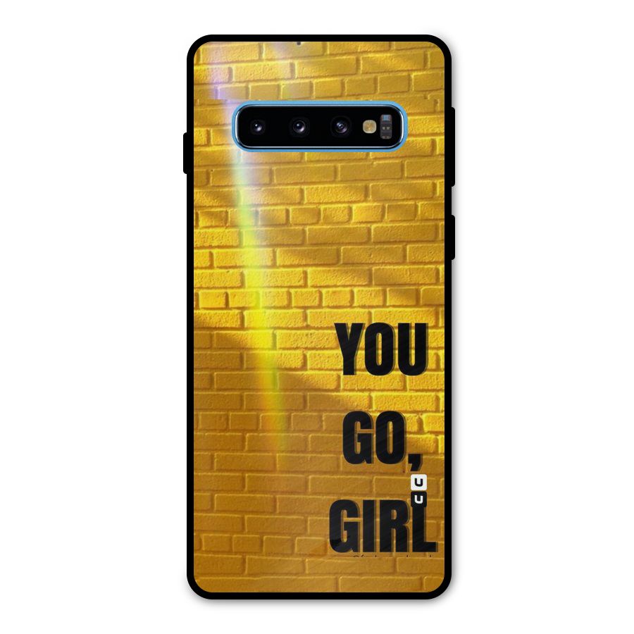 You Go Girl Wall Metal Back Case for Galaxy S10