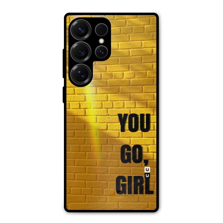You Go Girl Wall Metal Back Case for Galaxy S25 Ultra
