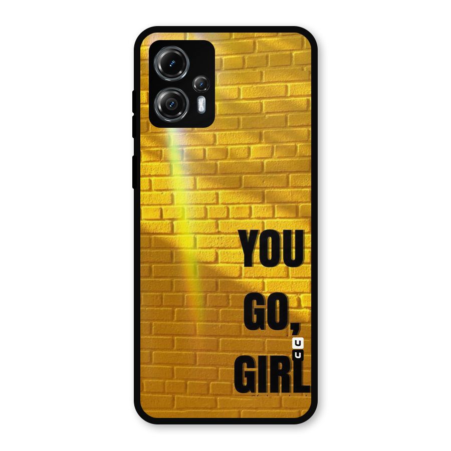 You Go Girl Wall Metal Back Case for Moto G13