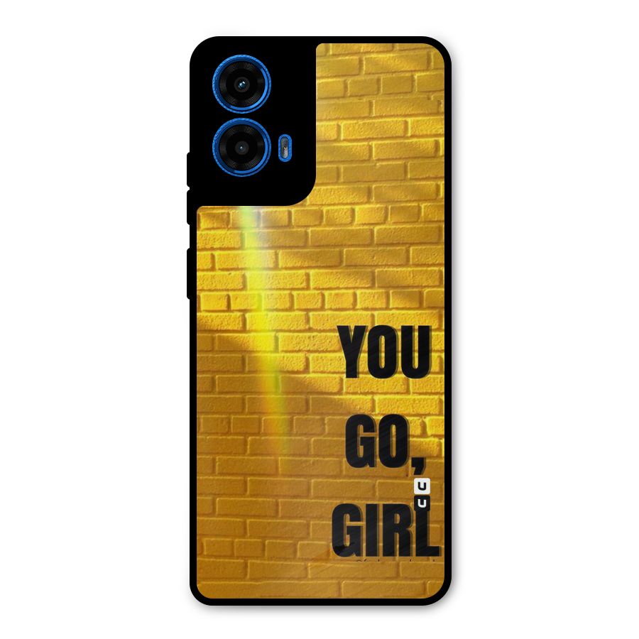 You Go Girl Wall Metal Back Case for Moto G45