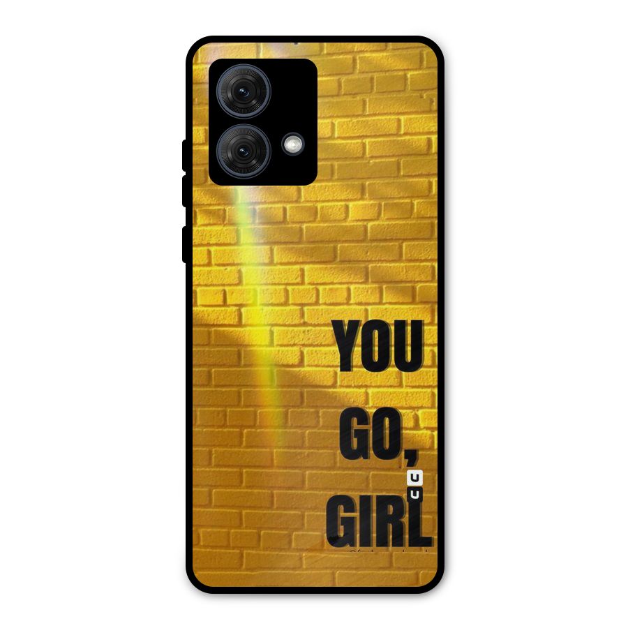 You Go Girl Wall Metal Back Case for Moto G84