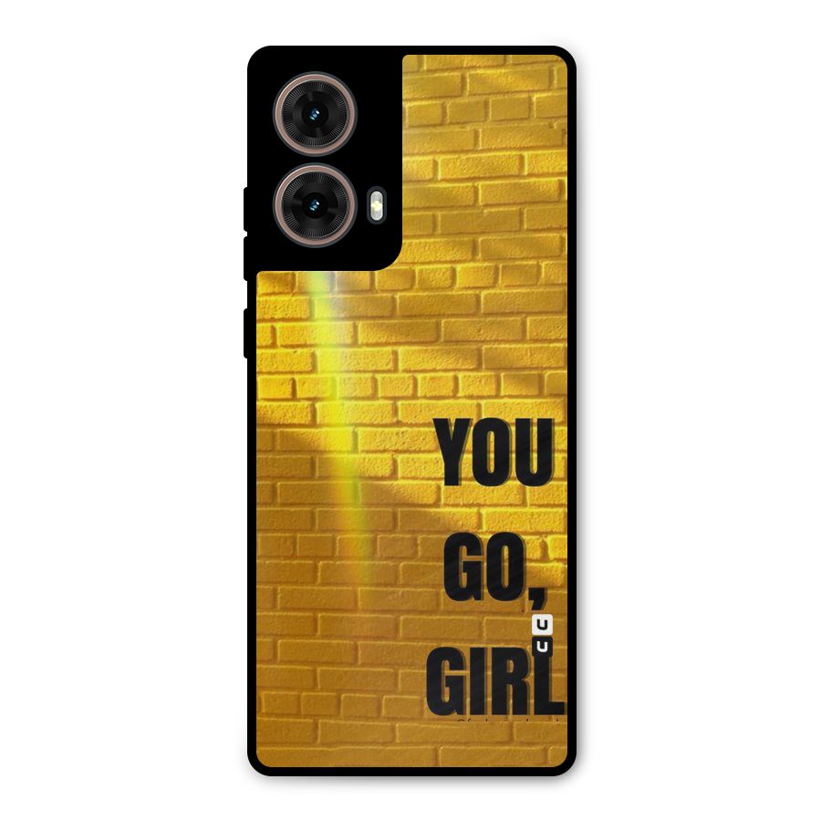 You Go Girl Wall Metal Back Case for Moto G85