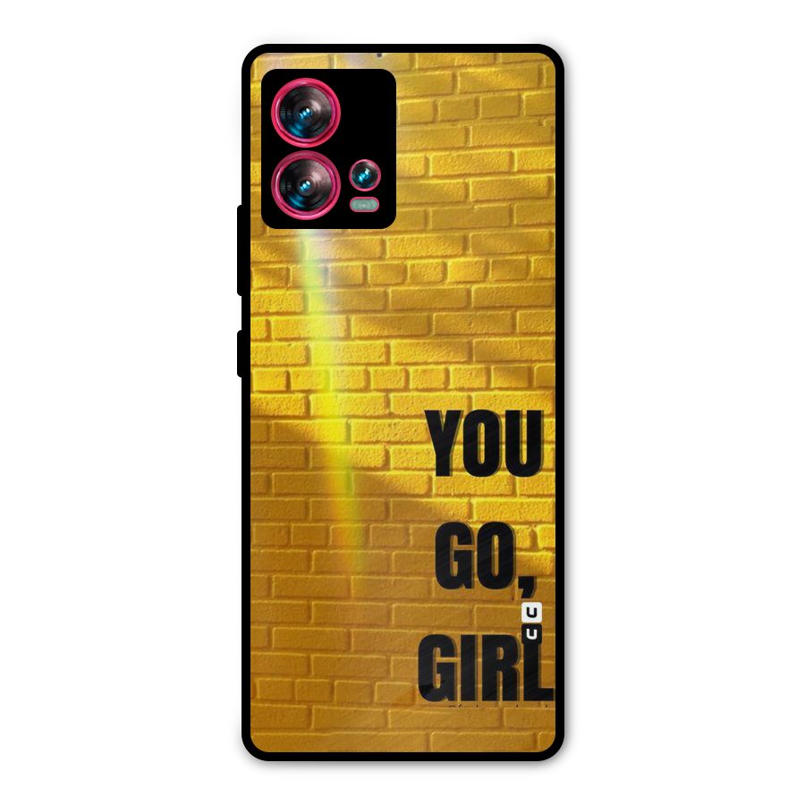 You Go Girl Wall Metal Back Case for Motorola Edge 30 Fusion