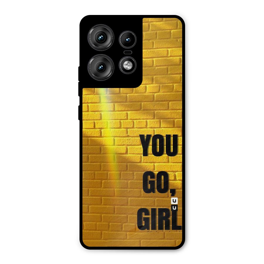You Go Girl Wall Metal Back Case for Motorola Edge 50 Pro