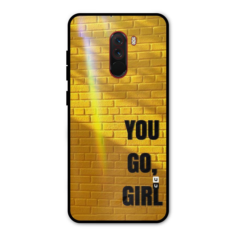 You Go Girl Wall Metal Back Case for Poco F1