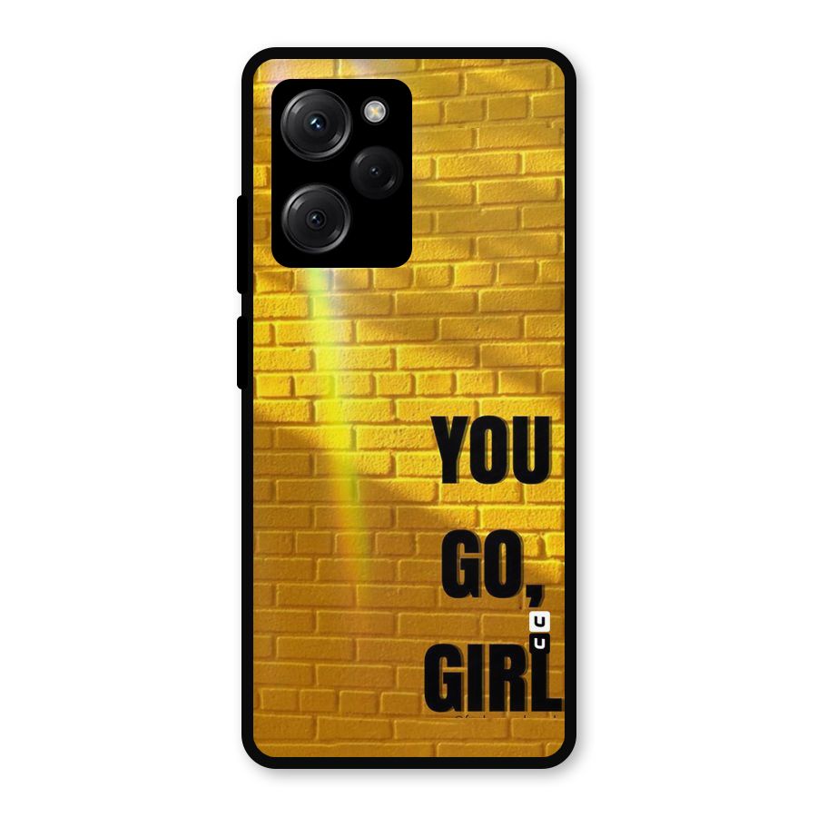 You Go Girl Wall Metal Back Case for Poco X5 Pro