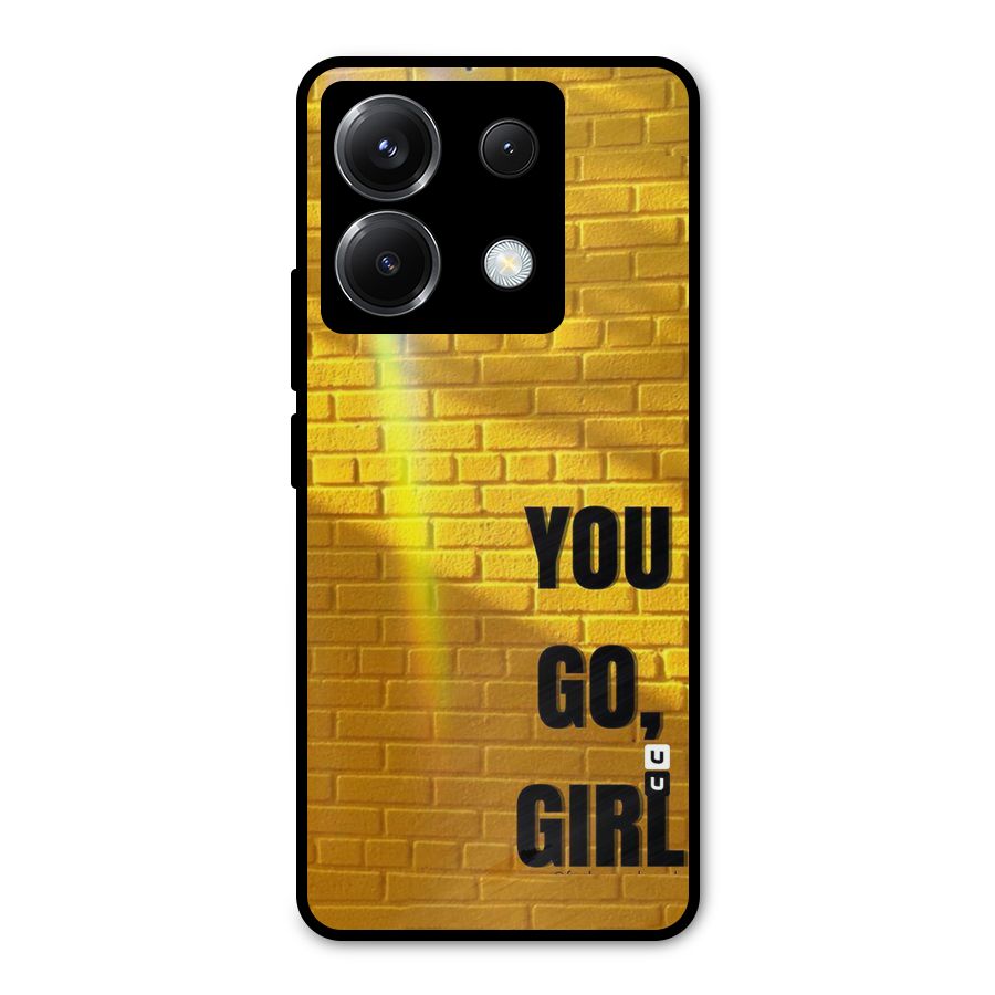 You Go Girl Wall Metal Back Case for Poco X6
