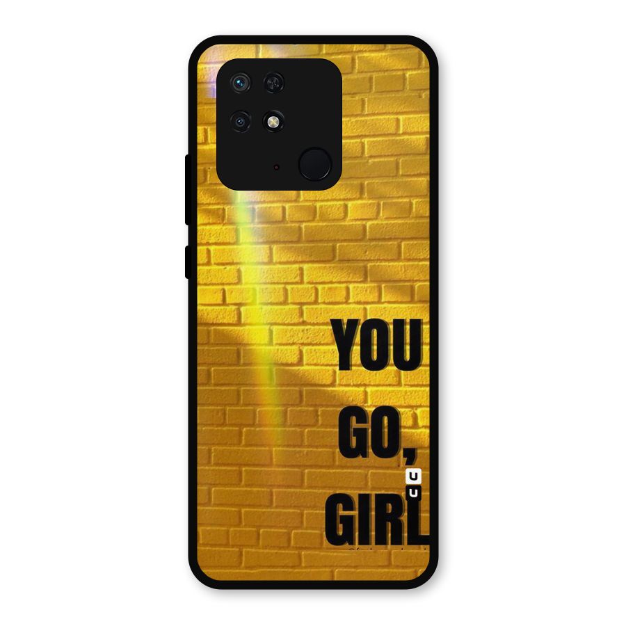 You Go Girl Wall Metal Back Case for Redmi 10 Power