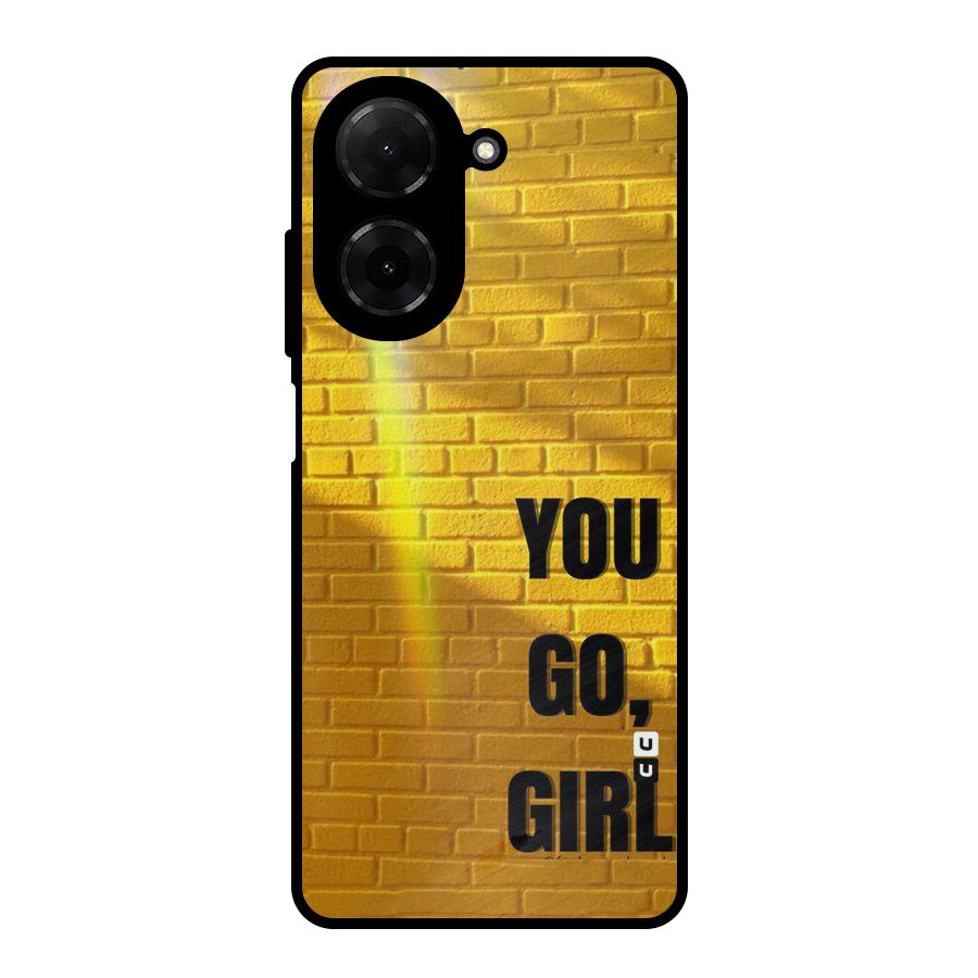 You Go Girl Wall Metal Back Case for Redmi A5 4G