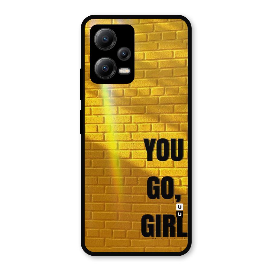 You Go Girl Wall Metal Back Case for Redmi Note 12 5G