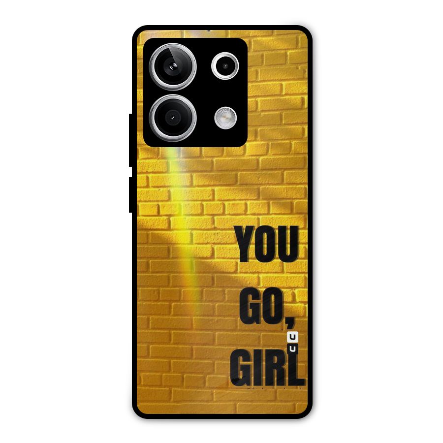You Go Girl Wall Metal Back Case for Redmi Note 13 5G