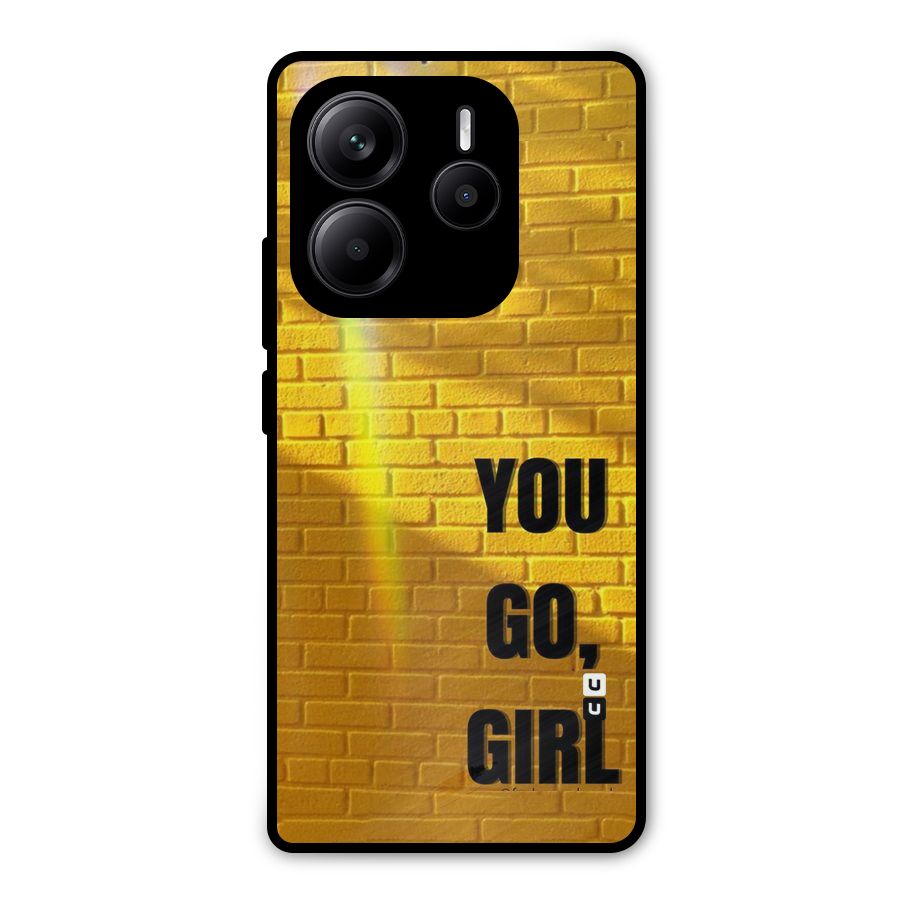 You Go Girl Wall Metal Back Case for Redmi Note 14 5G