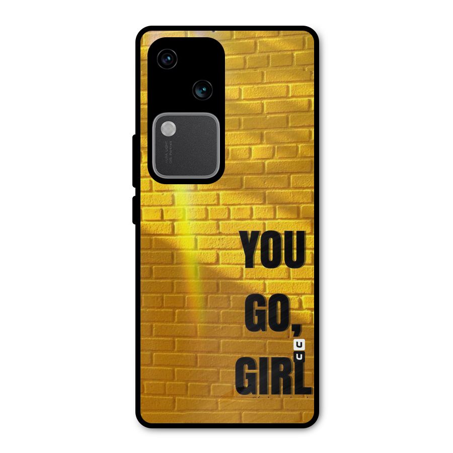 You Go Girl Wall Metal Back Case for Vivo V30 Pro