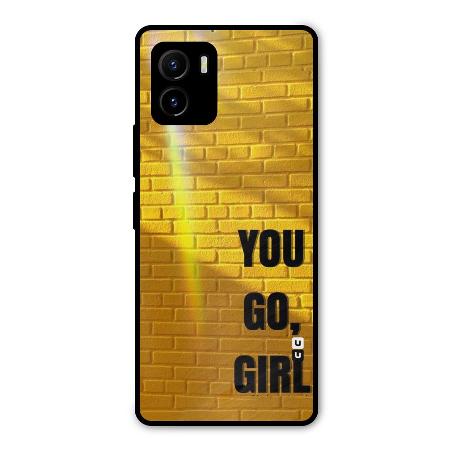 You Go Girl Wall Metal Back Case for Vivo Y15s