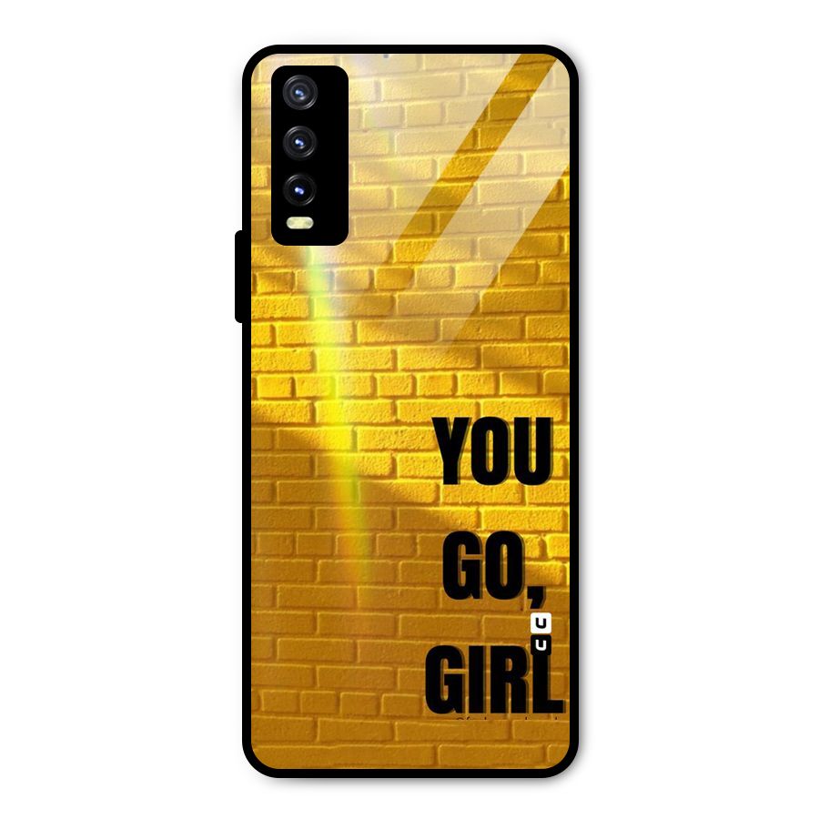 You Go Girl Wall Metal Back Case for Vivo Y20 2021