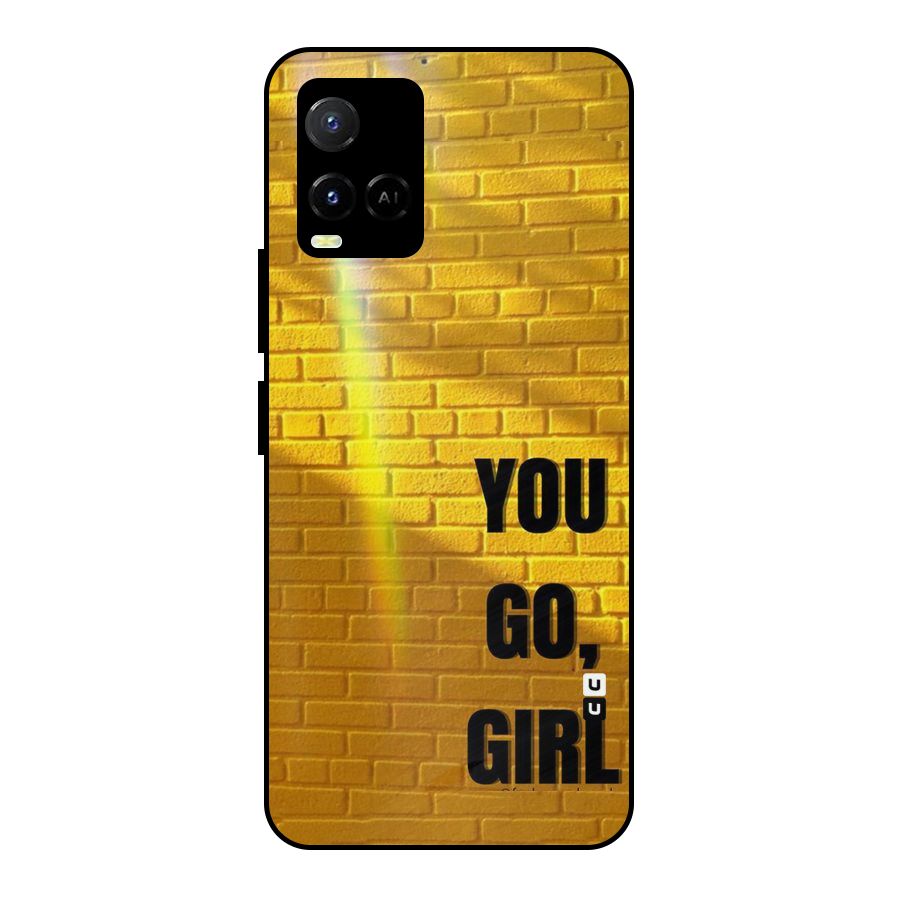 You Go Girl Wall Metal Back Case for Vivo Y21
