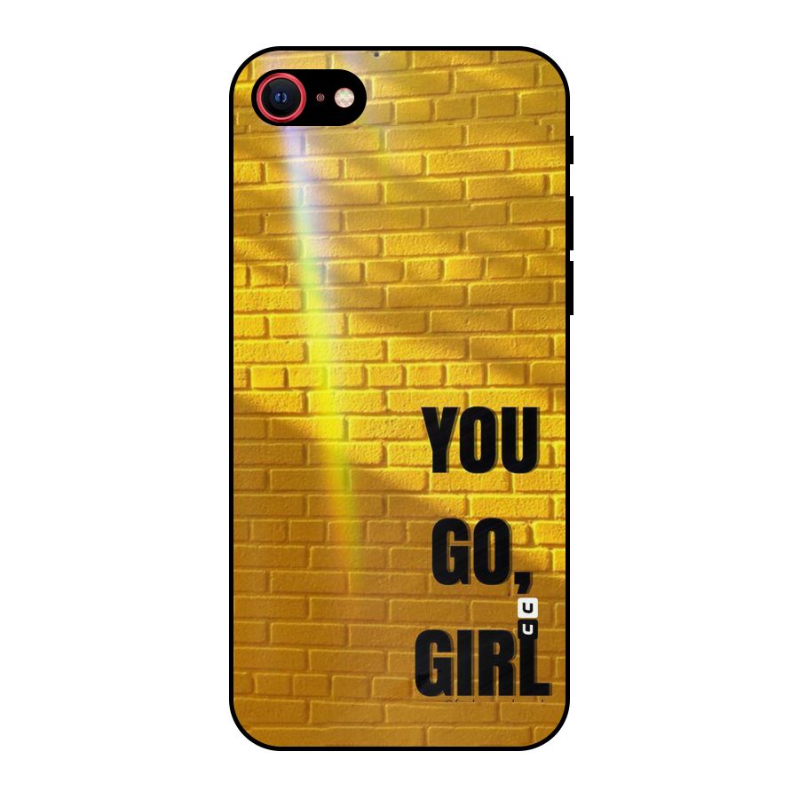 You Go Girl Wall Metal Back Case for iPhone SE 2022