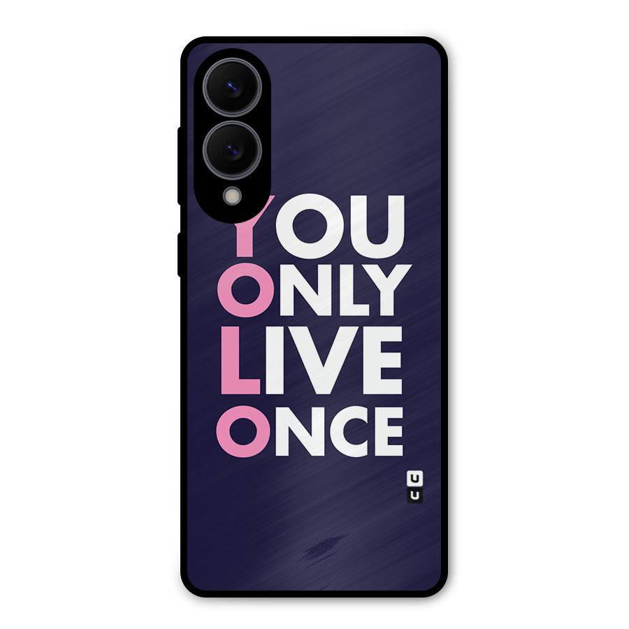 You Live Only Once Metal Back Case for Galaxy S25 Edge