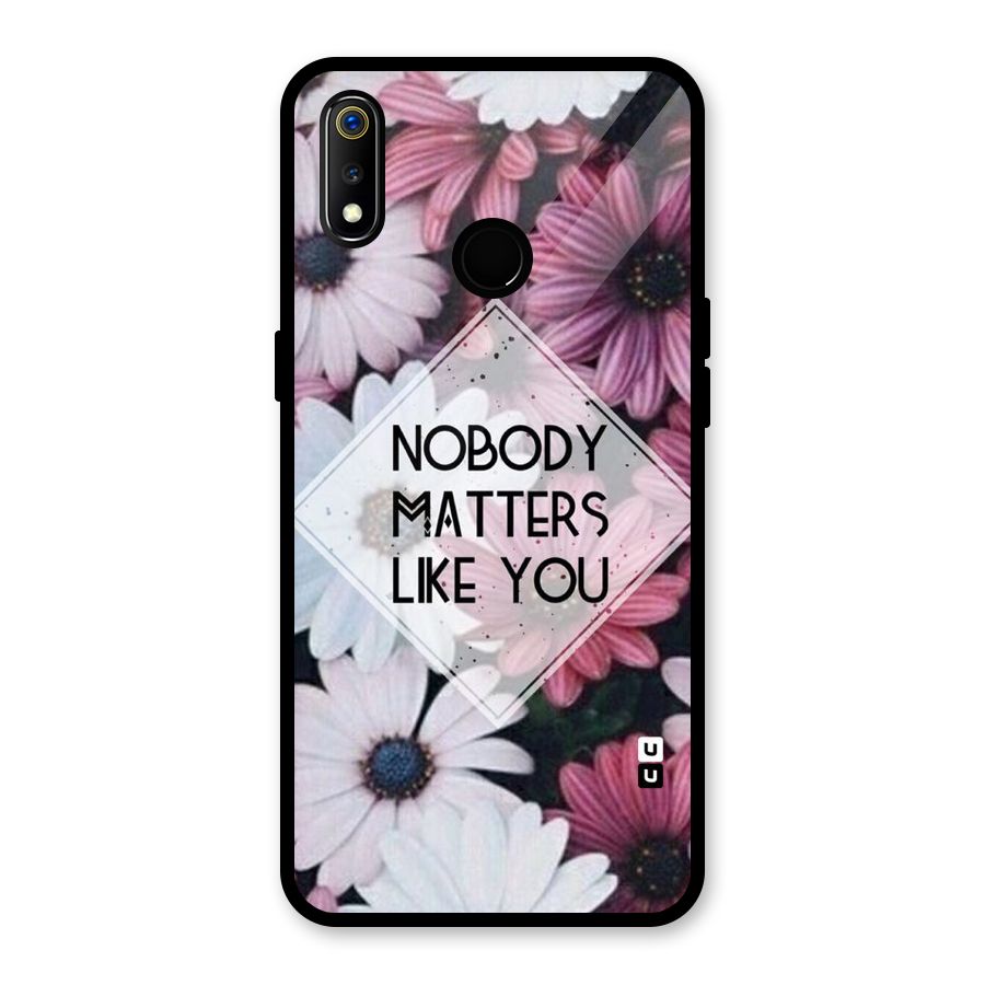 You Matter Glass Back Case for Realme 3i