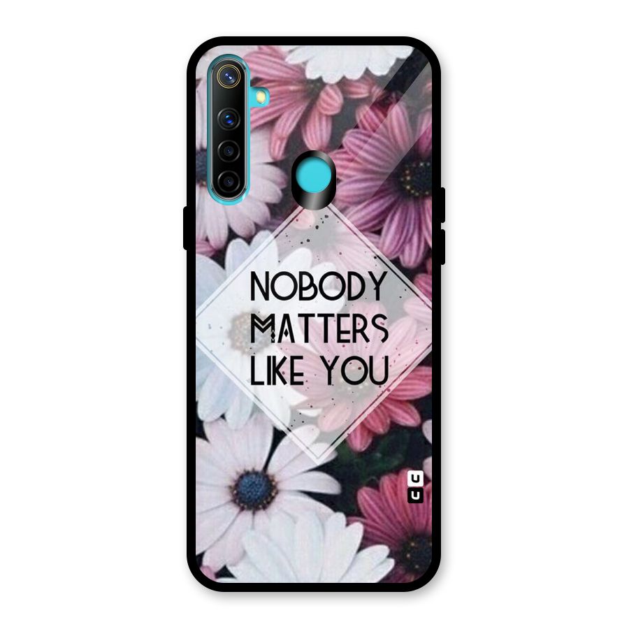 You Matter Glass Back Case for Realme Narzo 10
