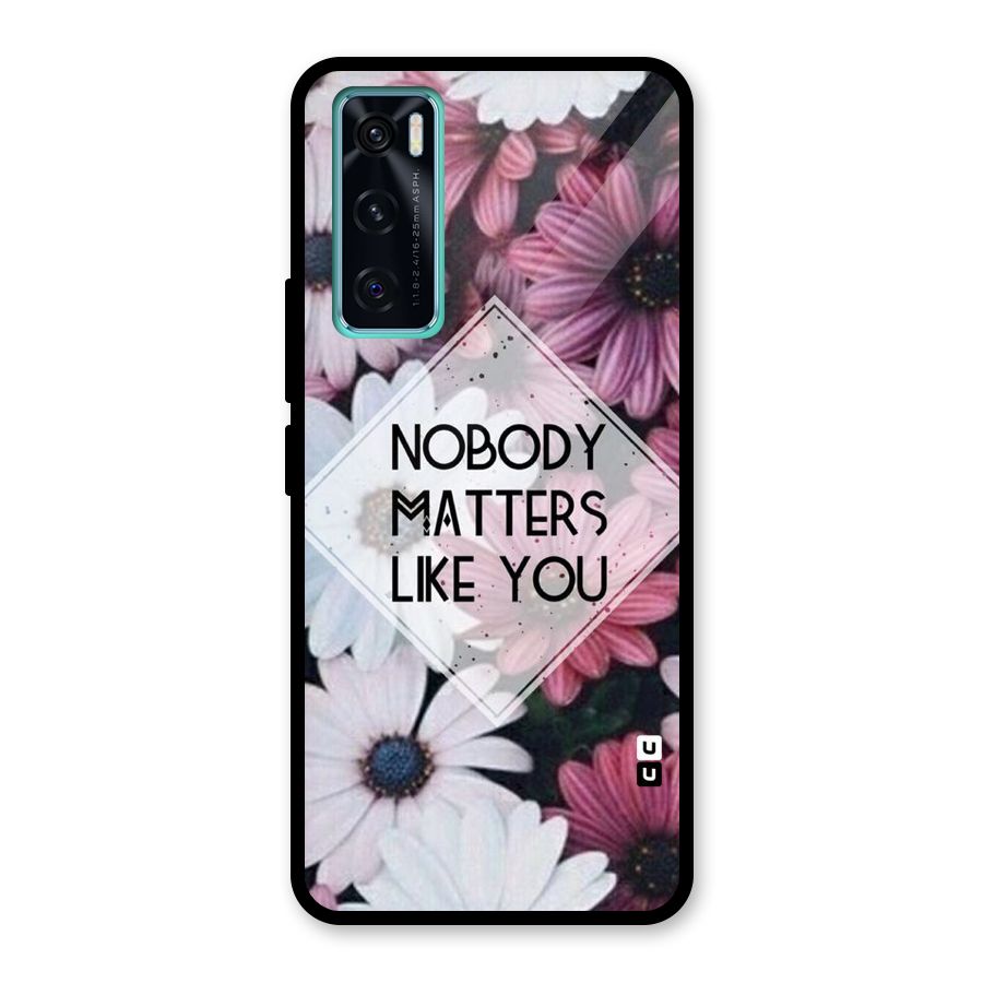 You Matter Glass Back Case for Vivo V20 SE