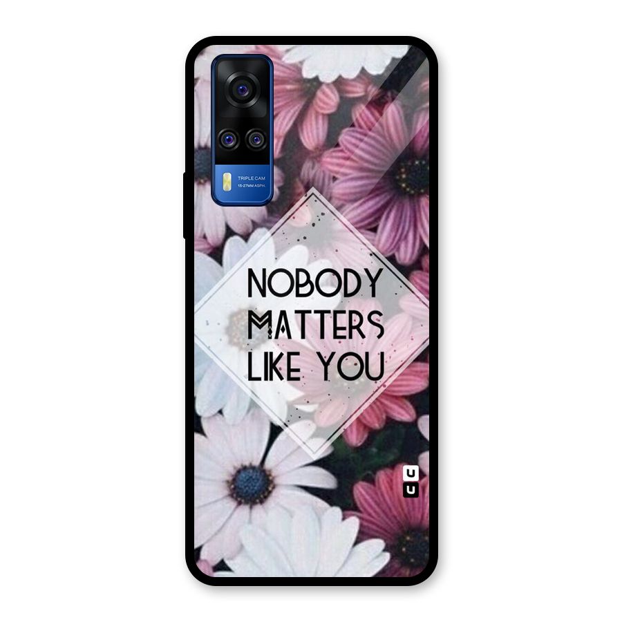 You Matter Glass Back Case for Vivo Y31
