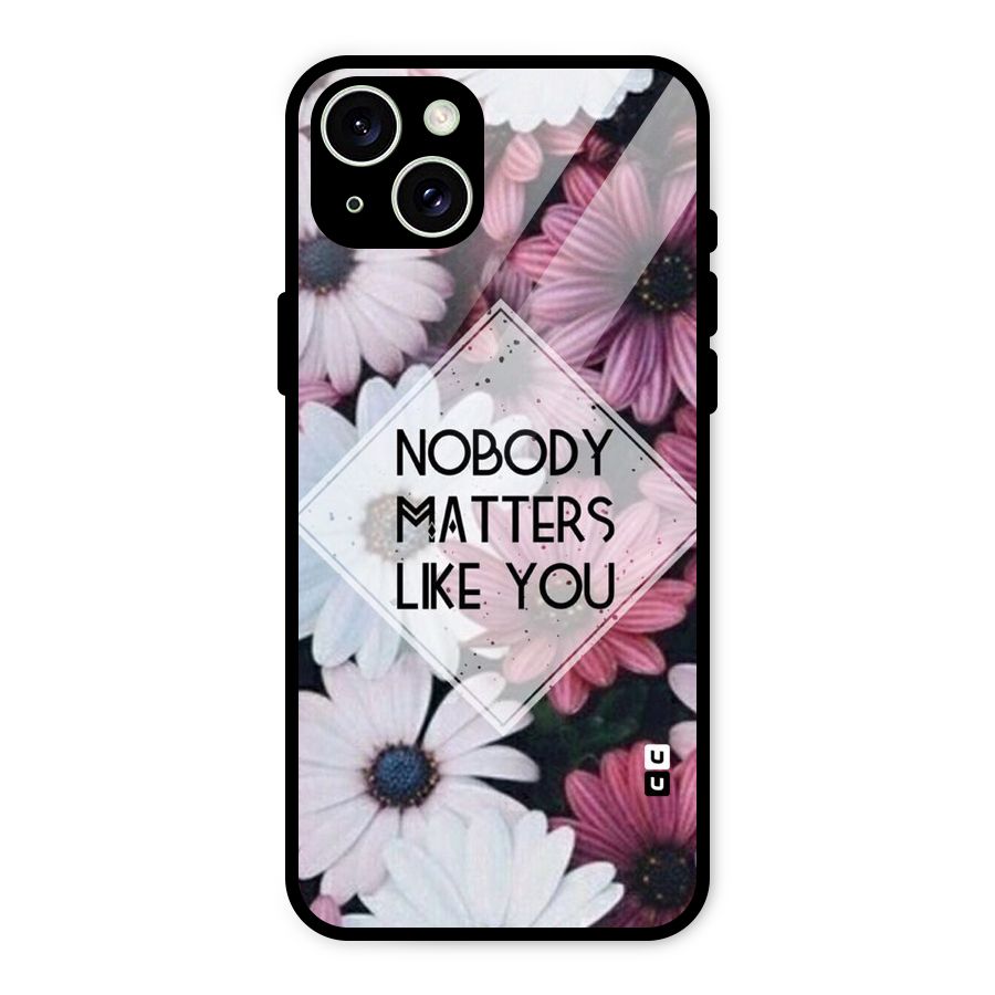 You Matter Glass Back Case for iPhone 15 Plus