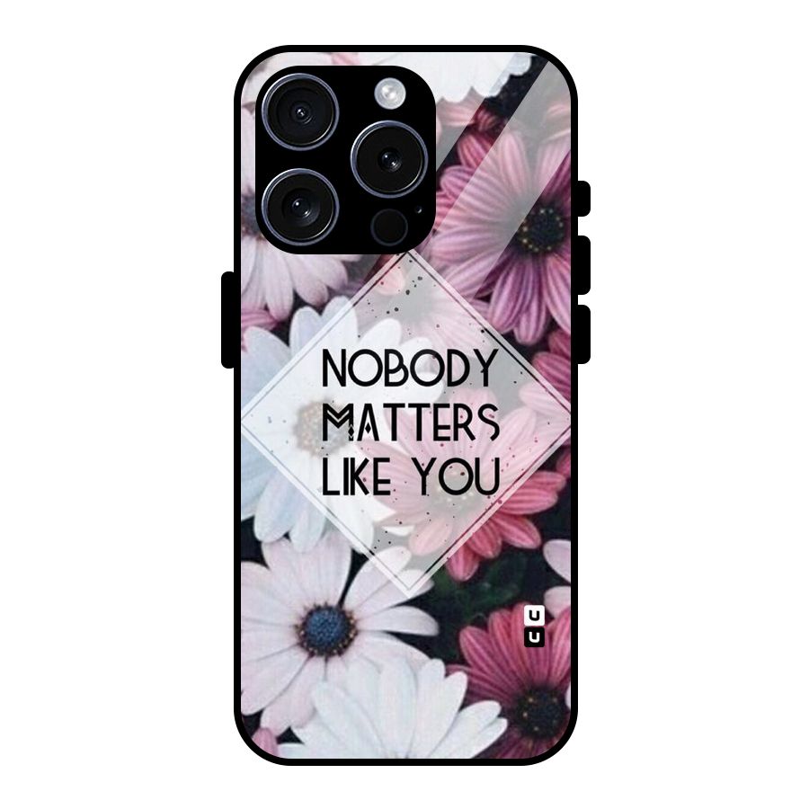 You Matter Glass Back Case for iPhone 15 Pro