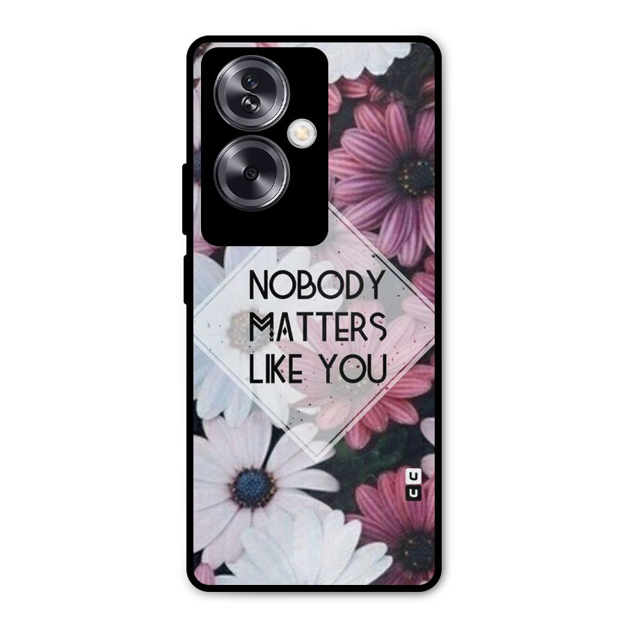 You Matter Metal Back Case for Oppo A79 5G
