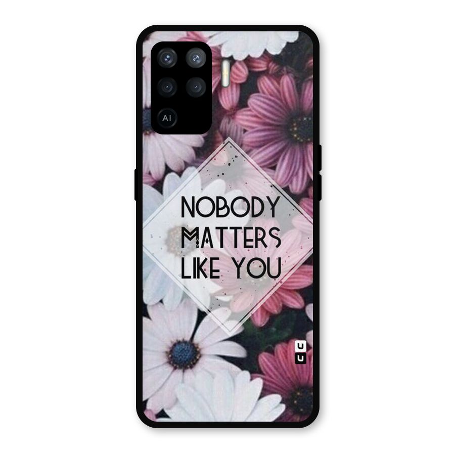 You Matter Metal Back Case for Oppo F19 Pro