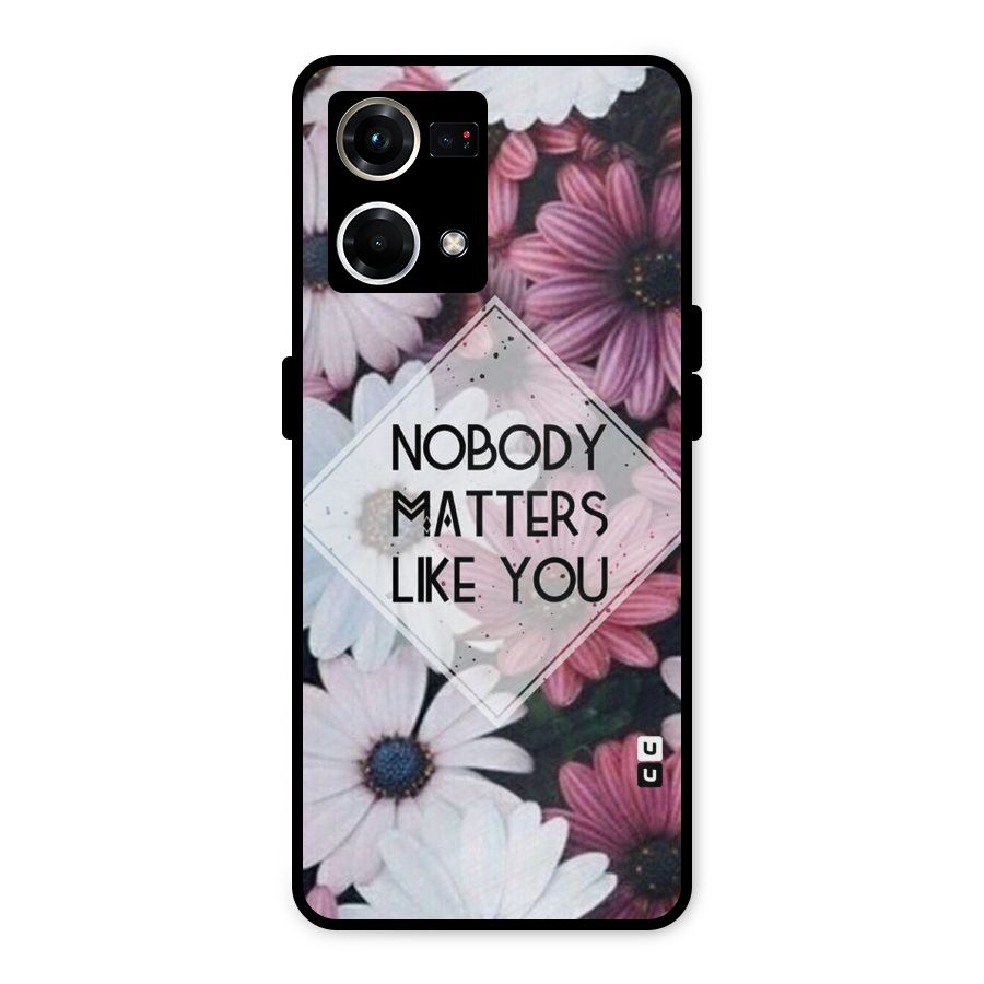 You Matter Metal Back Case for Oppo F21 Pro 4G