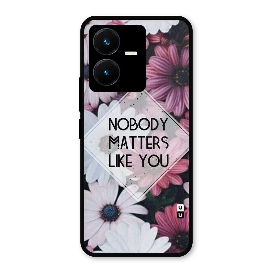 You Matter Metal Back Case for Vivo Y22