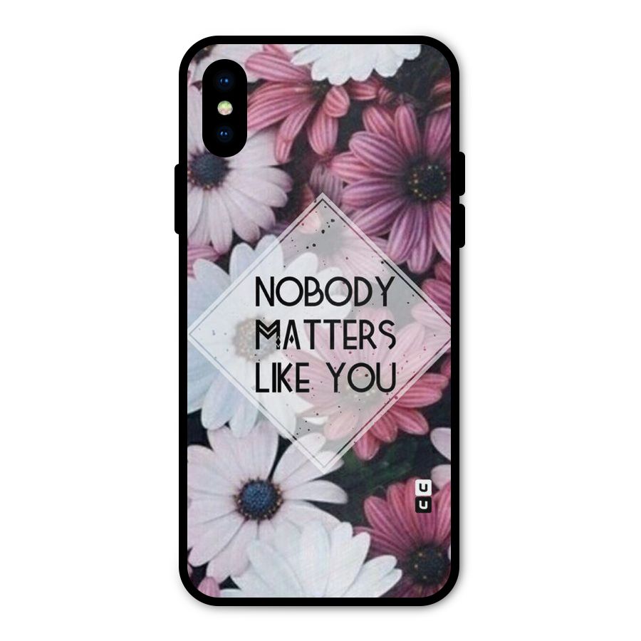You Matter Metal Back Case for iPhone X