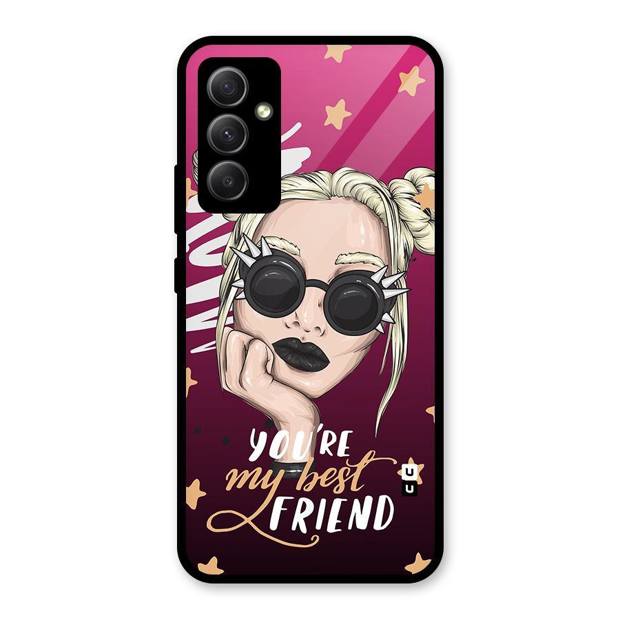 You My Best Friend Glass Back Case for Galaxy A34