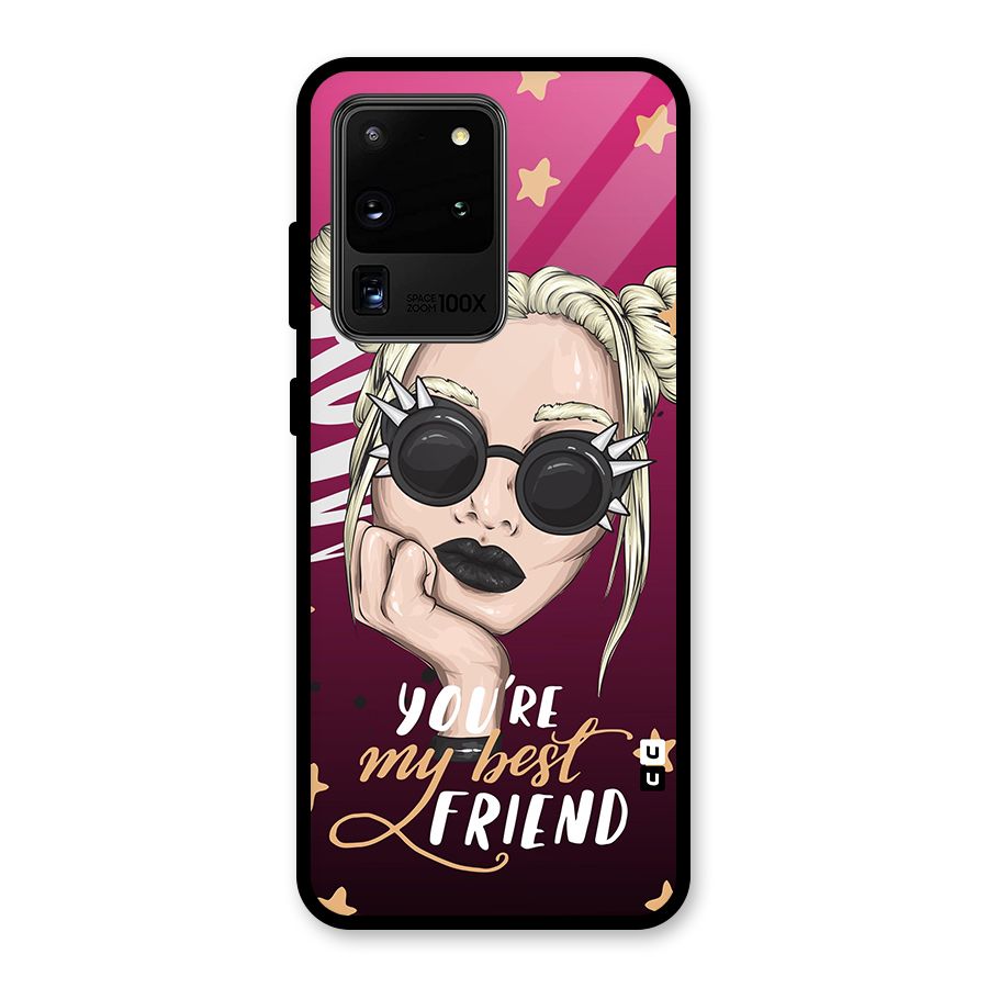 You My Best Friend Glass Back Case for Galaxy S20 Ultra