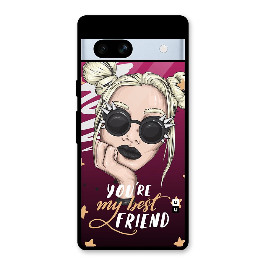 You My Best Friend Glass Back Case for Google Pixel 7a