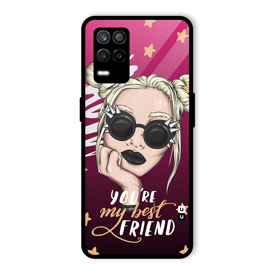You My Best Friend Glass Back Case for Realme 8s 5G