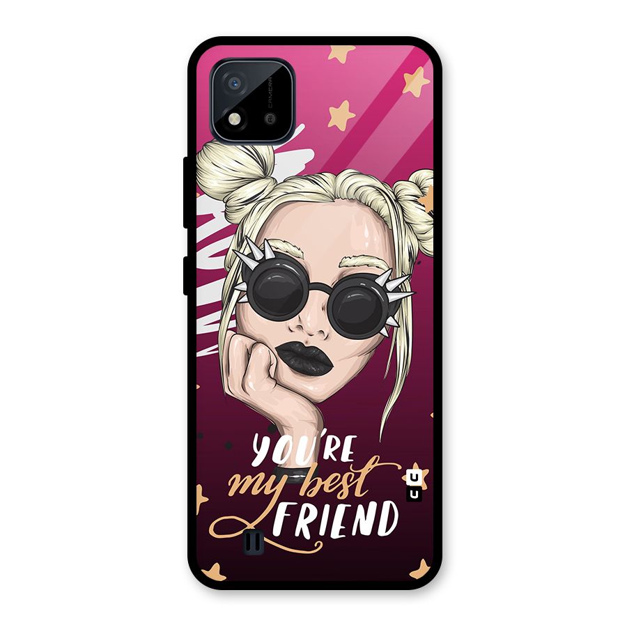 You My Best Friend Glass Back Case for Realme C11 2021
